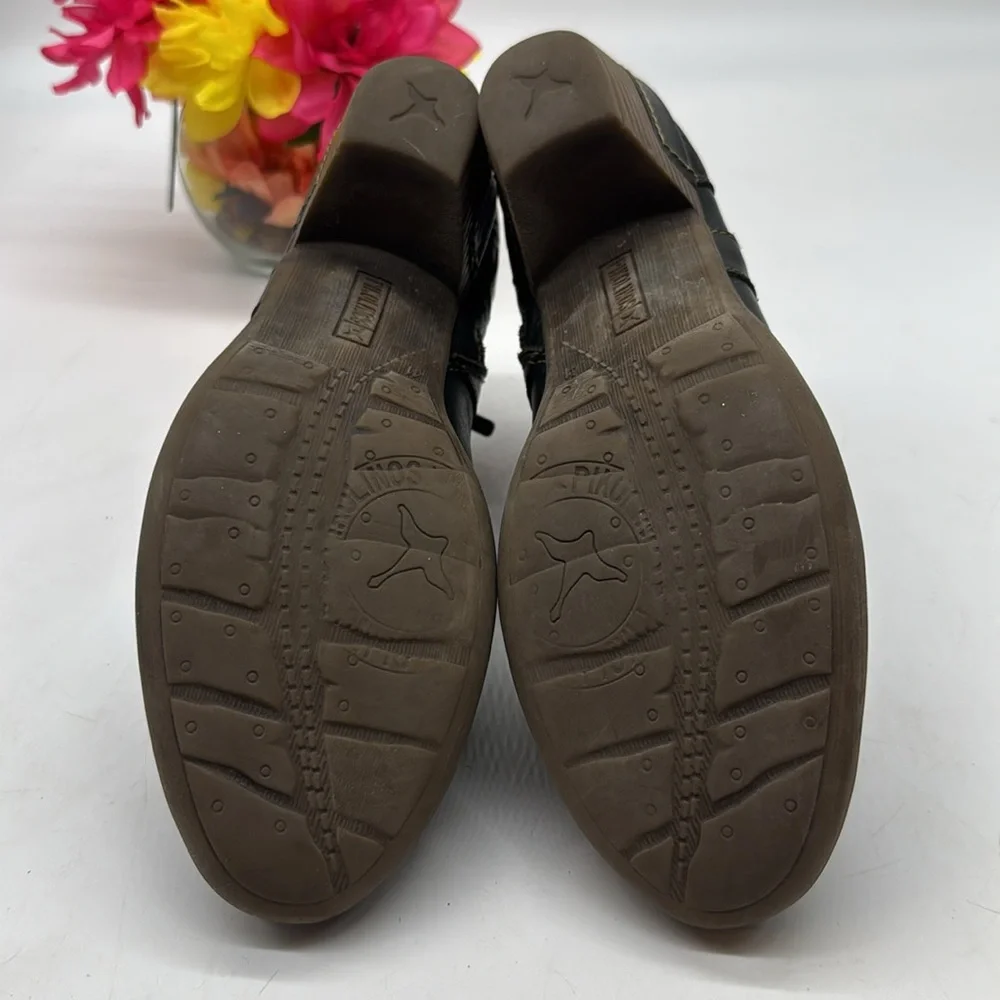 PIKOLINOS Black Textured Ankle Boots EU Size 41 BAB8304B - Picture 6 of 7